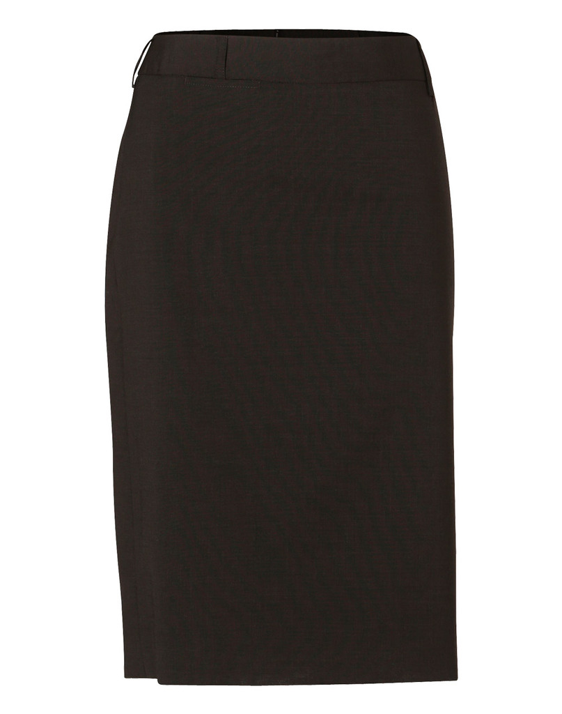 Women’s Mid Length Lined Pencil Skirt In Wool Stretch