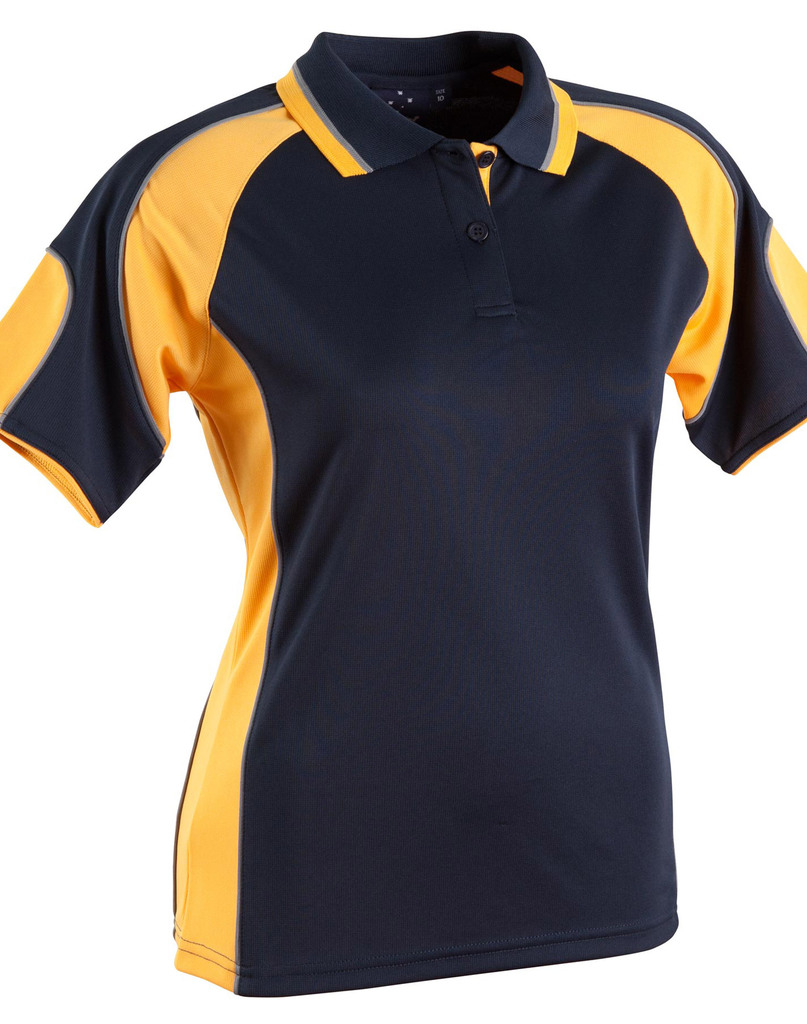 Ladies’ Cooldry Contrast Polo With Sleeve Panel