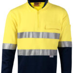 Hi-Vis Two Tone Cotton Fleecy Sweat With 3m Tapes