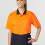 Unisex Hi-Vis Bamboo Charcoal S/S Polo