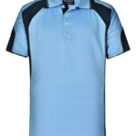 Kid’s Cooldry Contrast Polo With Sleeve Panel