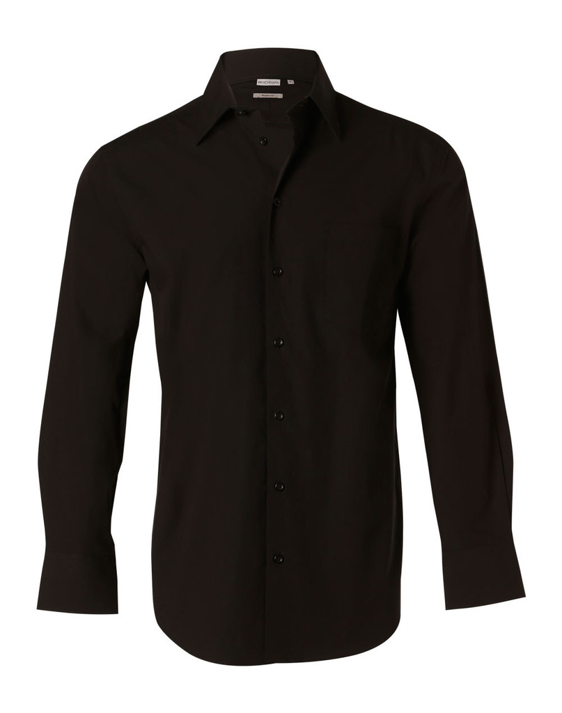 Men’s Cotton/Poly Stretch L/S Shirt