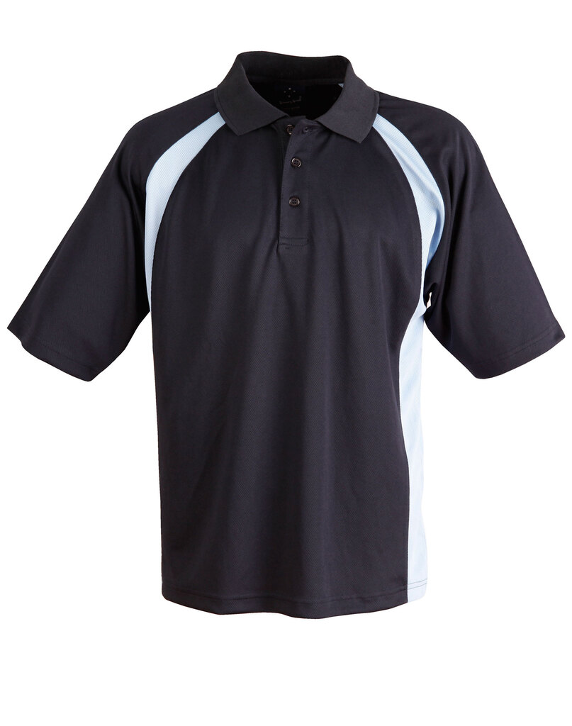 Men’s Cooldry Micro-Mesh Contrast Colour Polo