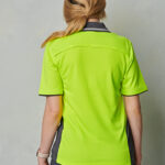 Hi-Vis Bamboo Charcoal Vented S/S Polo