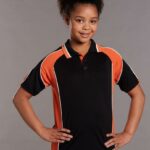 Kid’s Cooldry Contrast Polo With Sleeve Panel