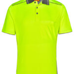 Hi-Vis Bamboo Charcoal Vented S/S Polo