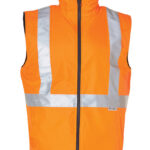 Hi-Vis Reversible Safety Vest With Hoop Pattern 3m Tapes