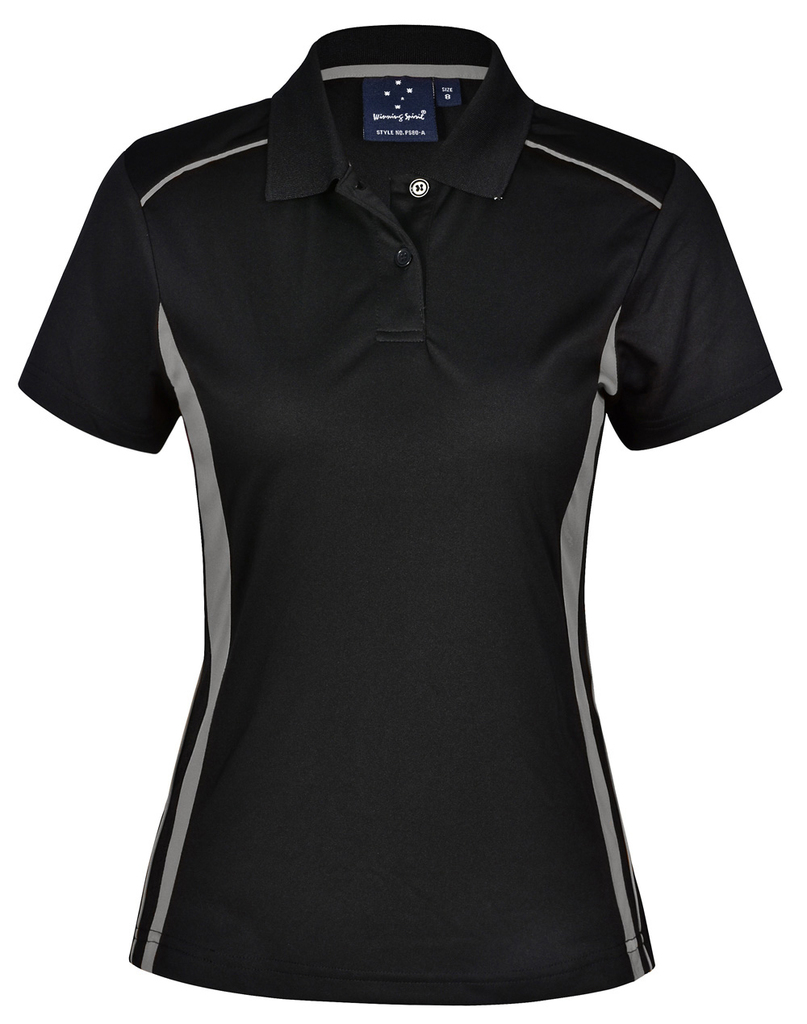 Ladies’ Cooldry S/S Contrast Interlock Polo