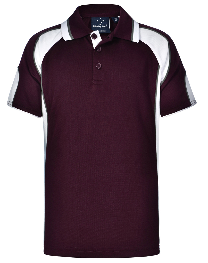 Kid’s Cooldry Contrast Polo With Sleeve Panel