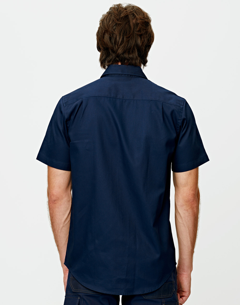 Cotton Drill Short Sleeve Work Shirt