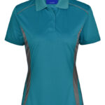 Ladies’ Cooldry S/S Contrast Interlock Polo