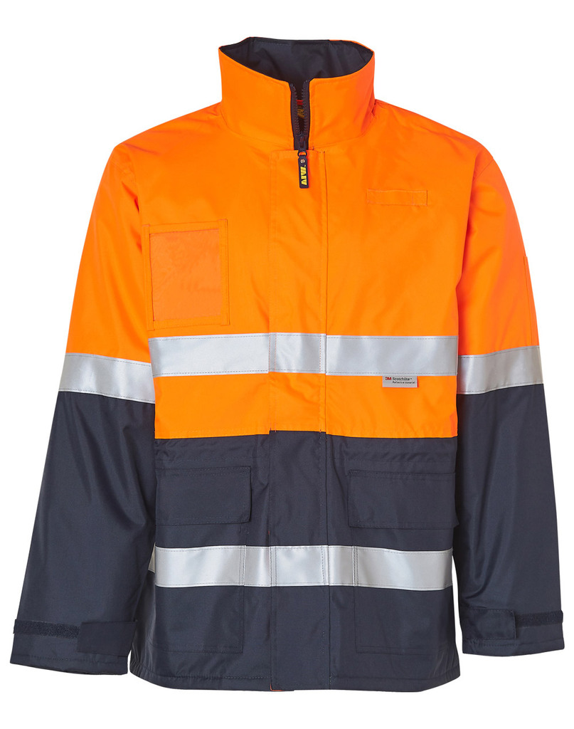 Hi-Vis Long Line Safety Jacket With 3m Tapes