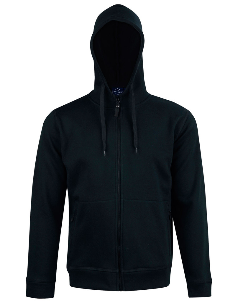 Men’s Full Zip Contrast Fleece Hoodie