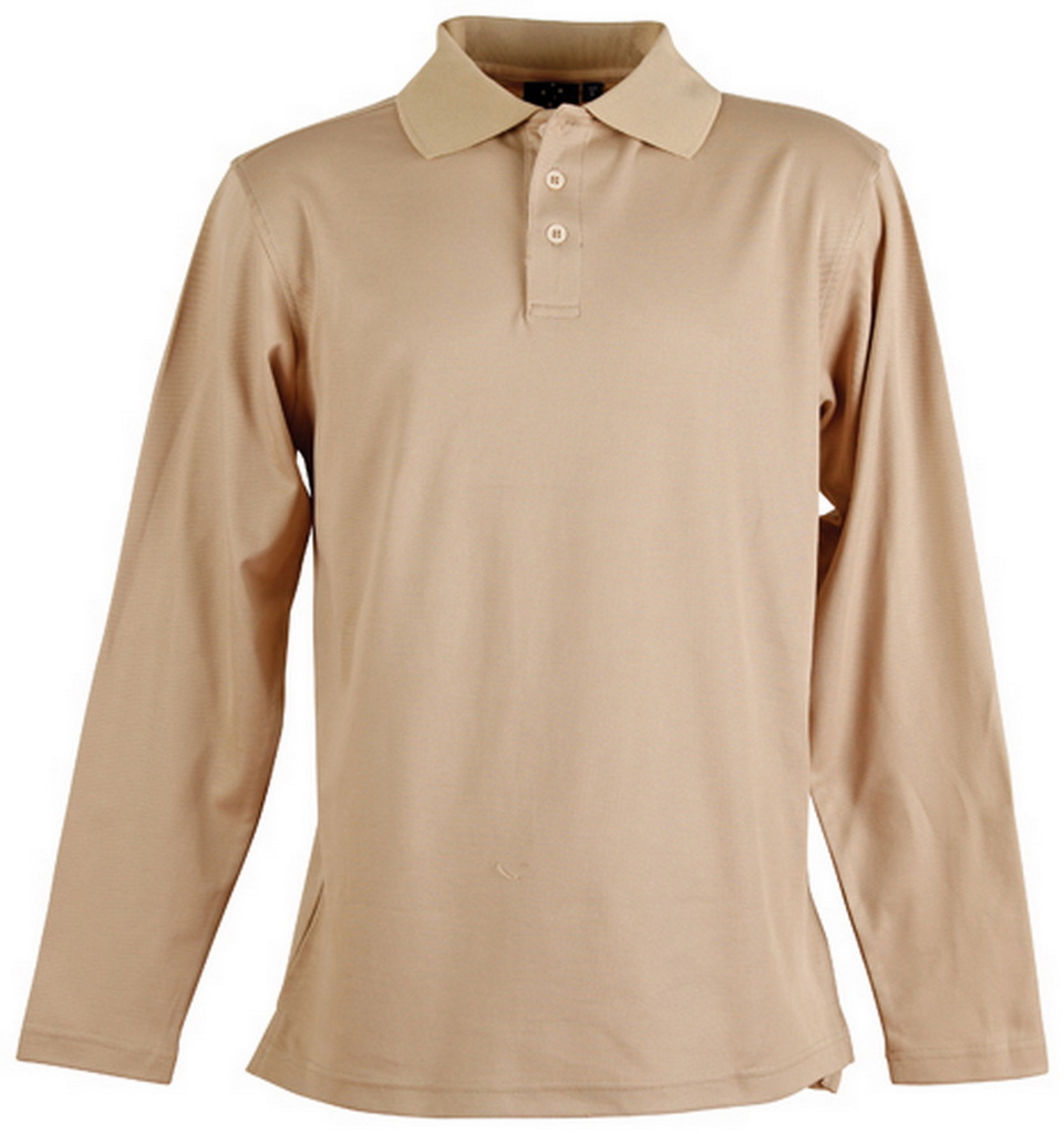 Men’s Cotton Back Truedry L/S Polo