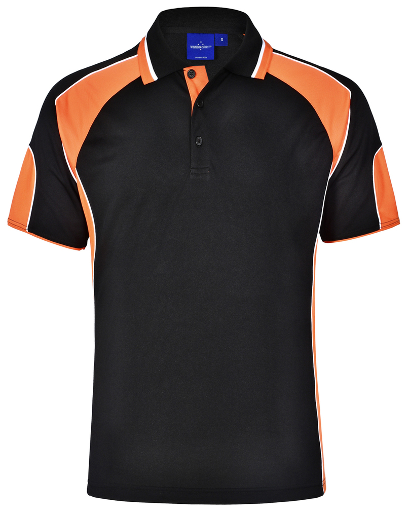 Men’s Cooldry Contrast Polo With Sleeve Panel