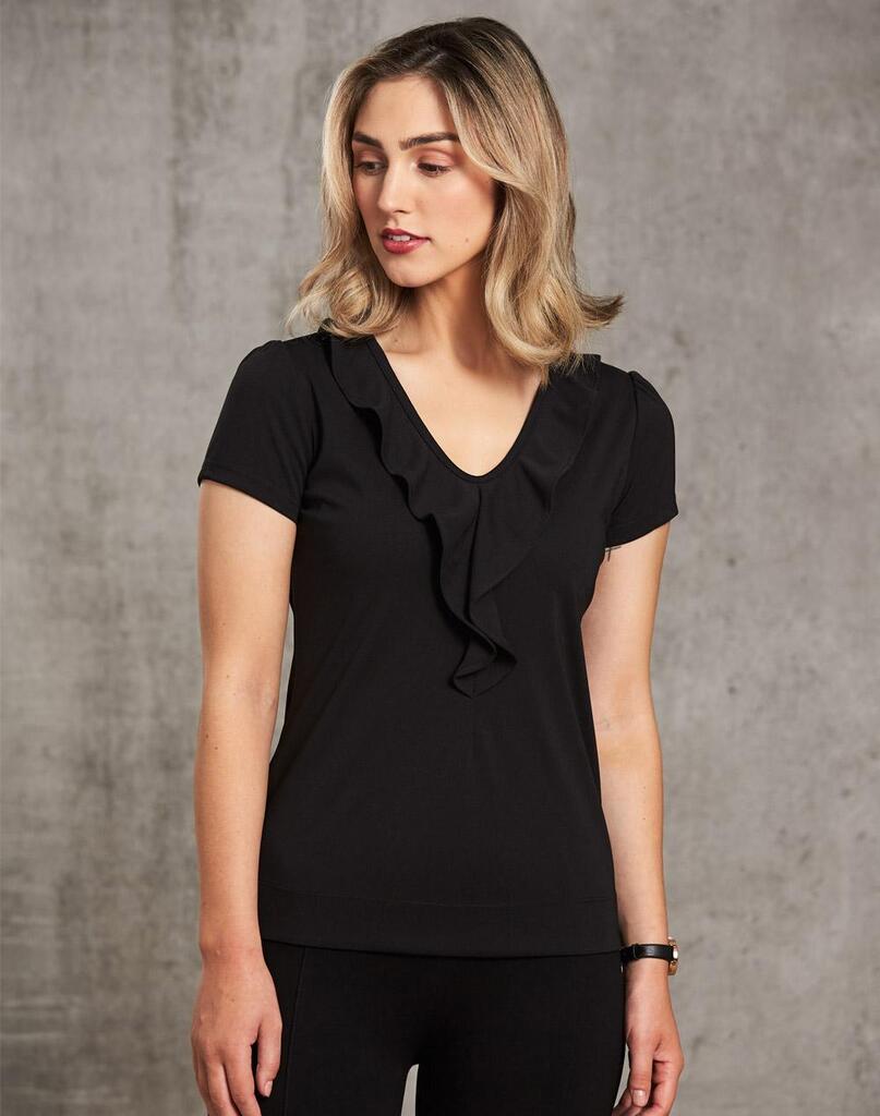 Women’s Ruffle Front Blouse