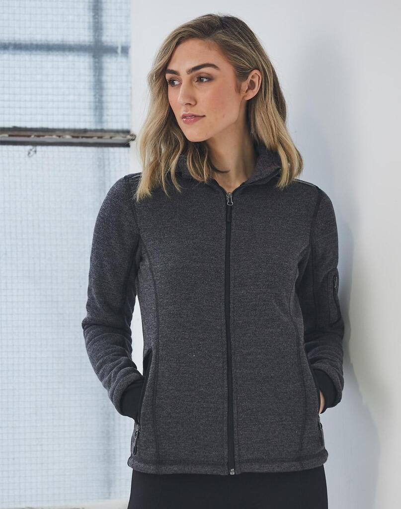 Ladies’ Heather Bonded Fleece Jacket