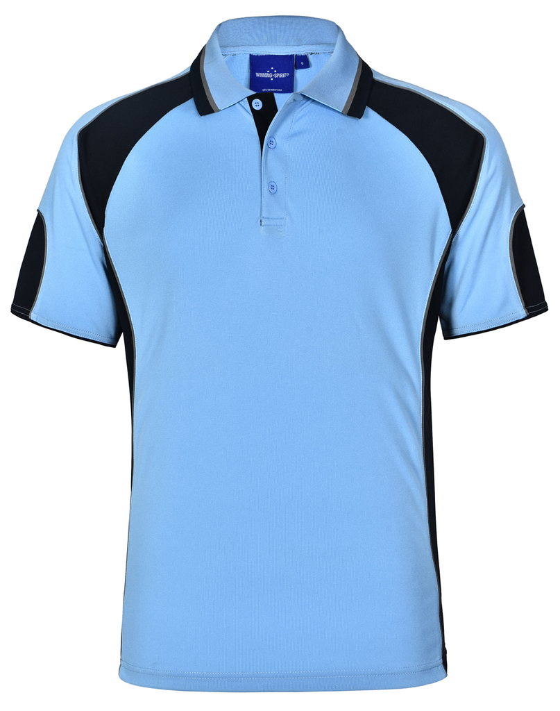 Men’s Cooldry Contrast Polo With Sleeve Panel