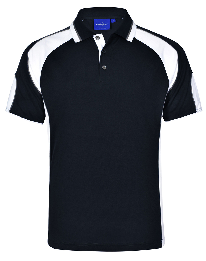 Men’s Cooldry Contrast Polo With Sleeve Panel