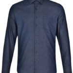Men’s Pin Dot Stretch L/S Shirt