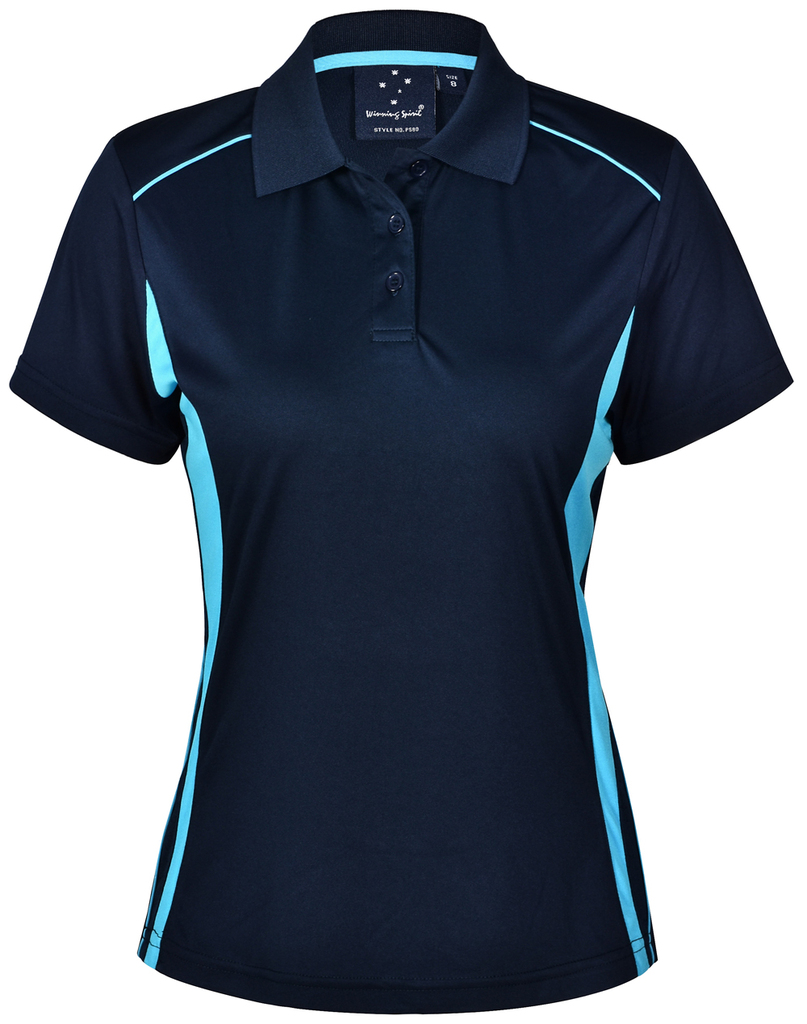 Ladies’ Cooldry S/S Contrast Interlock Polo