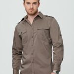 Men’s Long Sleeve Military Shirt