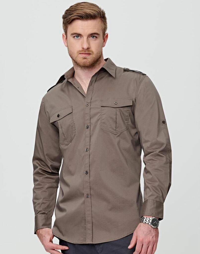 Men’s Long Sleeve Military Shirt