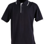 Mens S/L Pique Polo Contrast