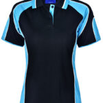 Ladies’ Cooldry Contrast Polo With Sleeve Panel