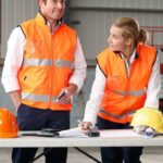 Hi-Vis Reversible Mandarine Collar Safety Vest With 3m Tapes