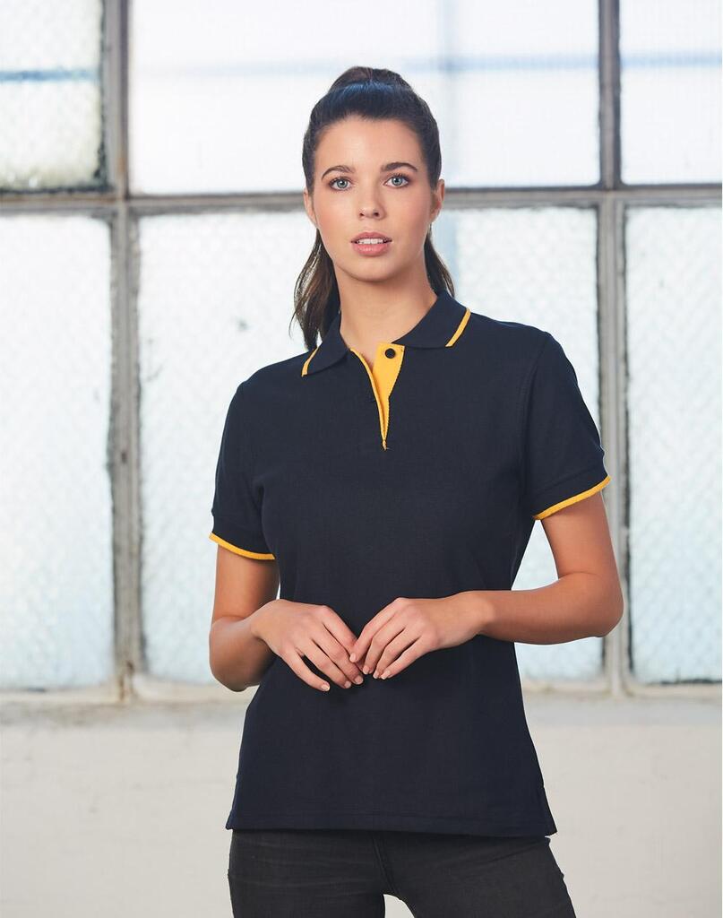 Ladies’ Poly/Cotton Contrast Pique S/S Polo