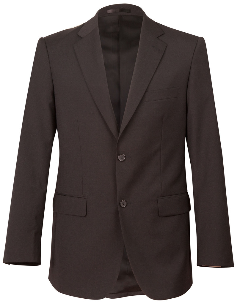 Men’s Two Buttons Jacket In Wool Stretch