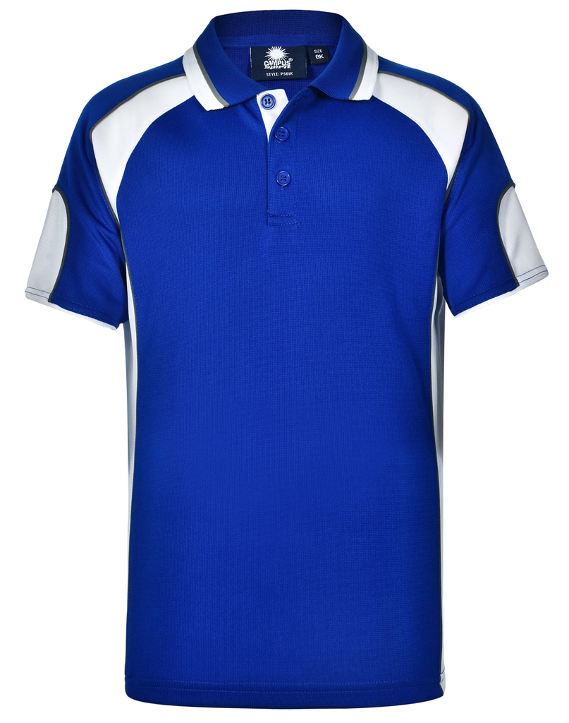 Kid’s Cooldry Contrast Polo With Sleeve Panel