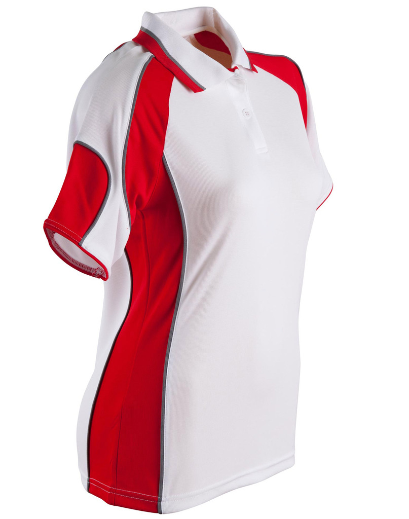 Ladies’ Cooldry Contrast Polo With Sleeve Panel