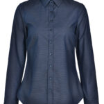 Ladies’ Pin Dot Stretch L/S Shirt
