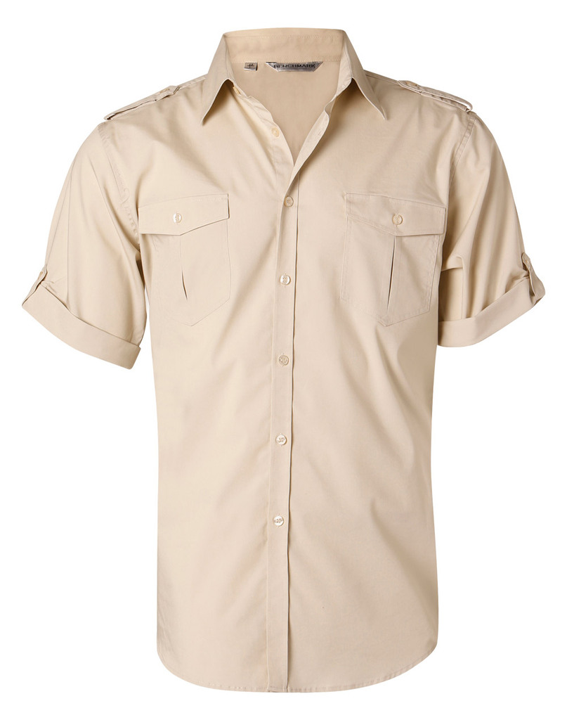 Men’s Short Sleeve Military Shirt