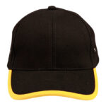 Heavy Brushed Cotton Peak & Back Trimp Cap
