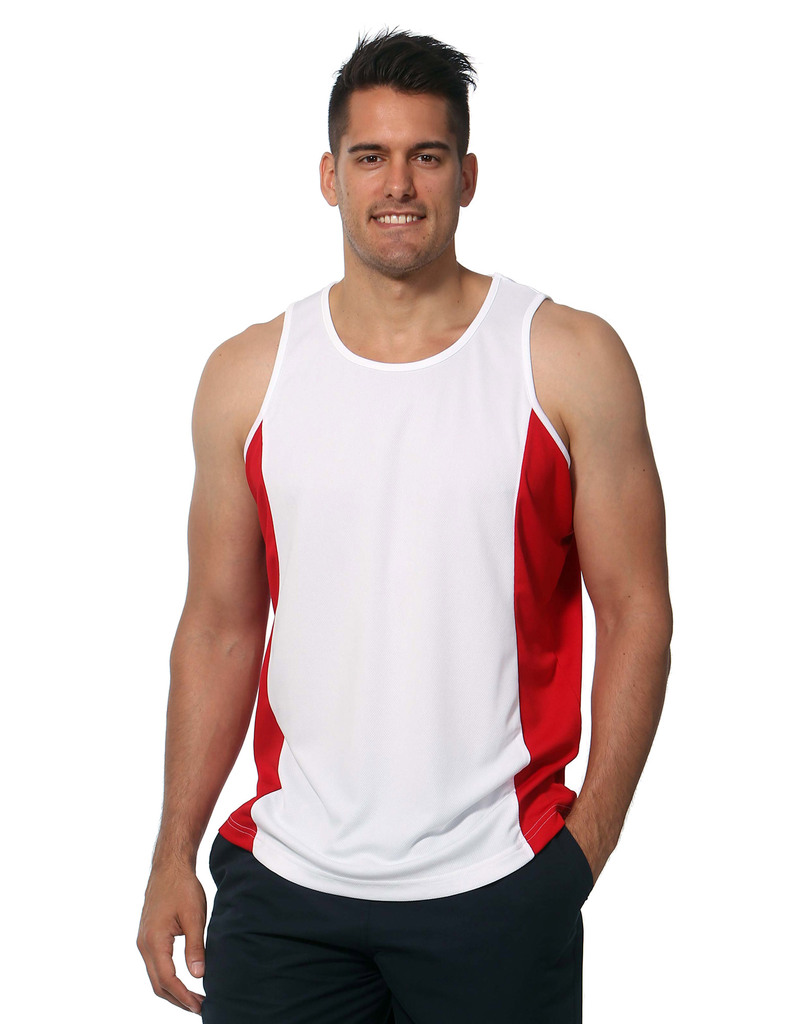 Men’s Truedry Contrast Mesh Singlet