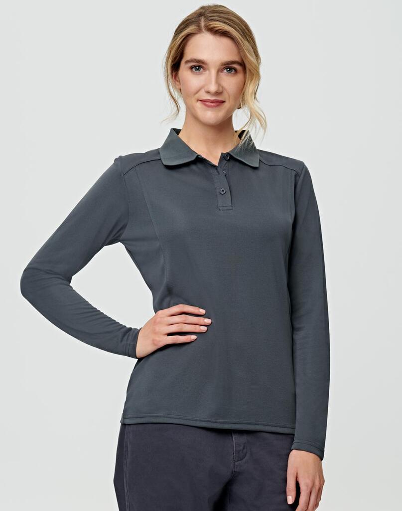 Ladies’ Bamboo Charcoal L/S Polo