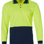 Hi-Vis Cooldry Safety Polo L/S