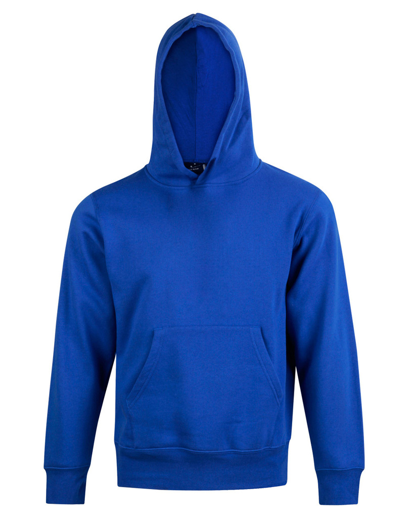 Kids’ Close Front Contrast Fleecy Hoodie