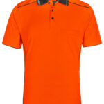 Hi-Vis Bamboo Charcoal Vented S/S Polo
