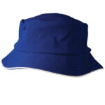 Pique mesh with sandwich trim bucket hat