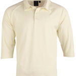 Mens 3/4 Sleeve Cricket Polo