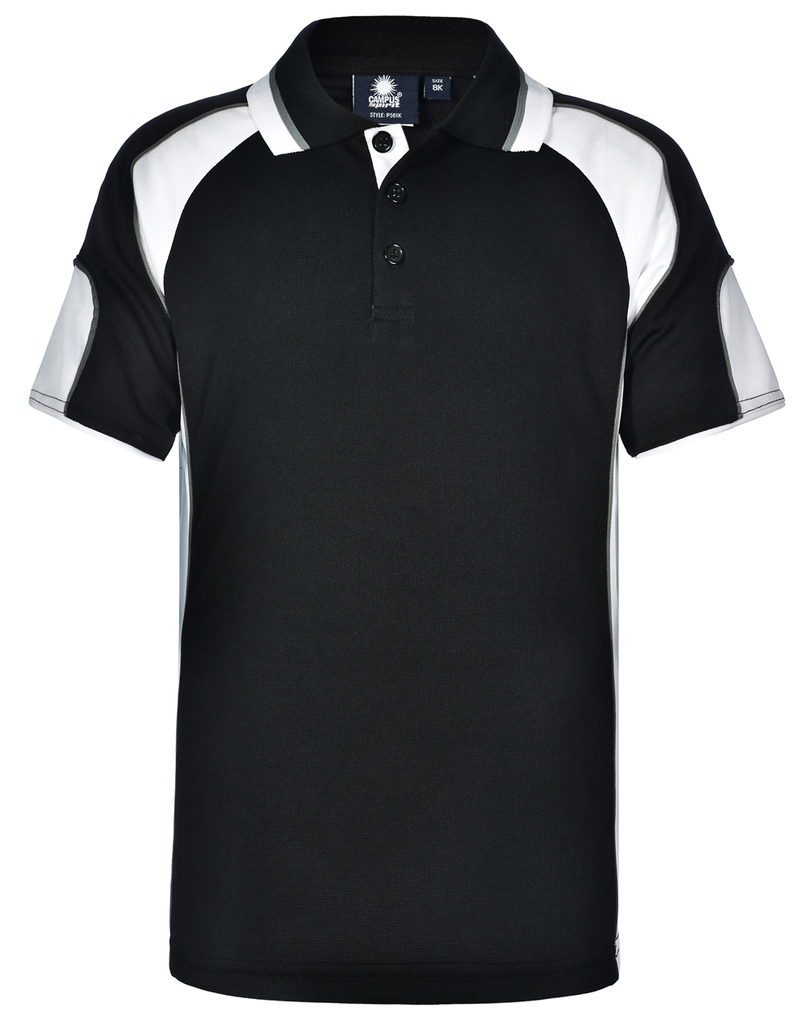 Kid’s Cooldry Contrast Polo With Sleeve Panel
