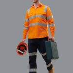 Mens Heavy Cotton Pre-shrunk Drill Pants with 3M Tapes Regular Size