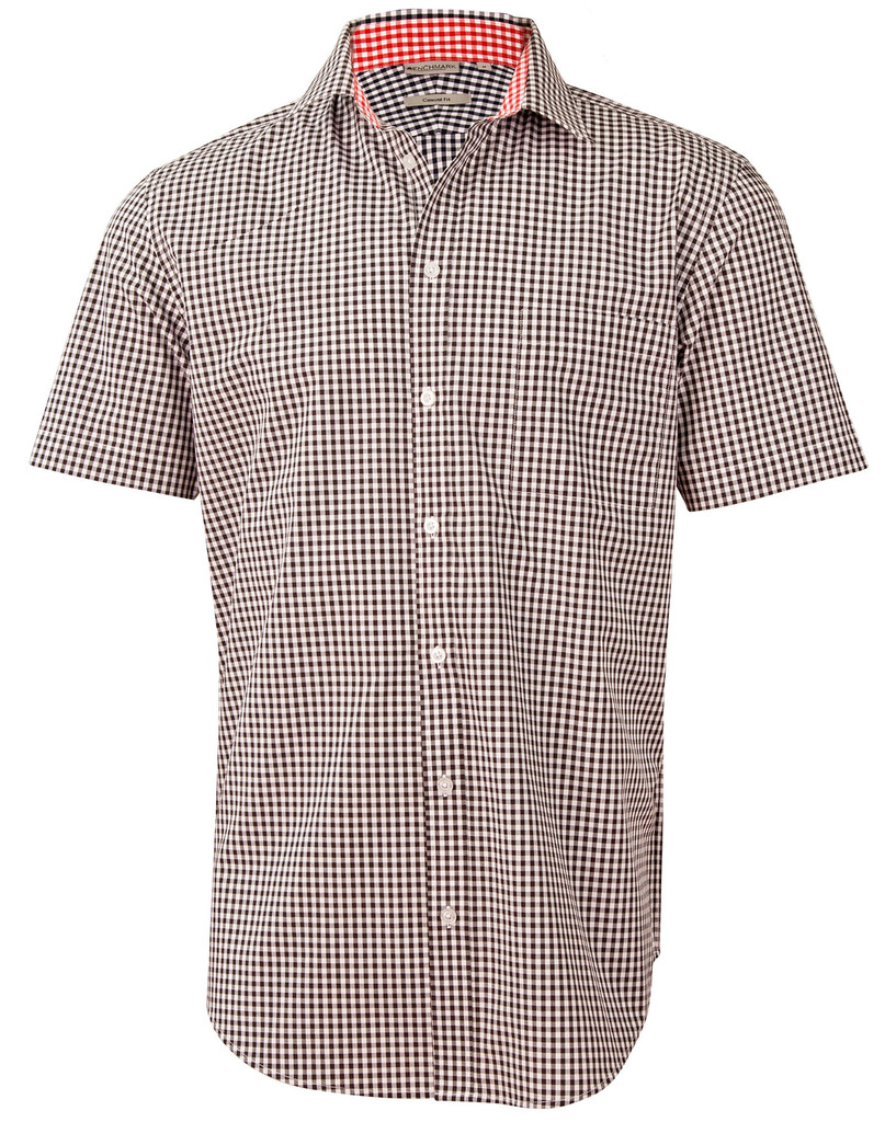 Men’s Gingham Check S/S Shirt