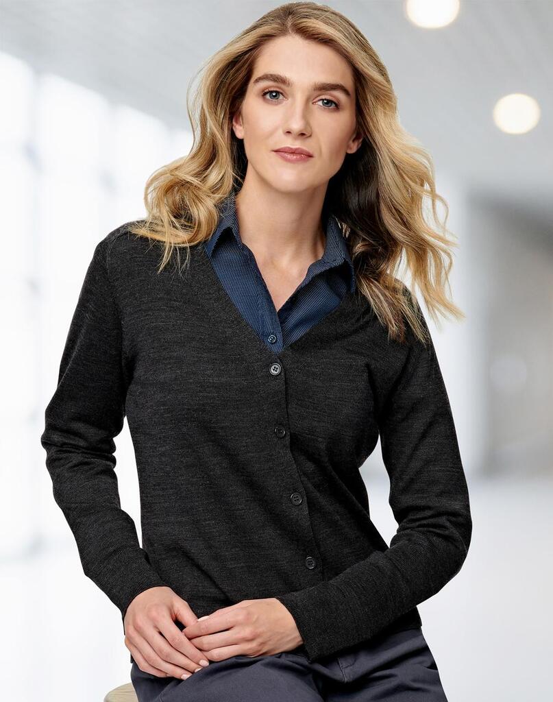 Women’s 100% Merino Wool L/S Cardigan