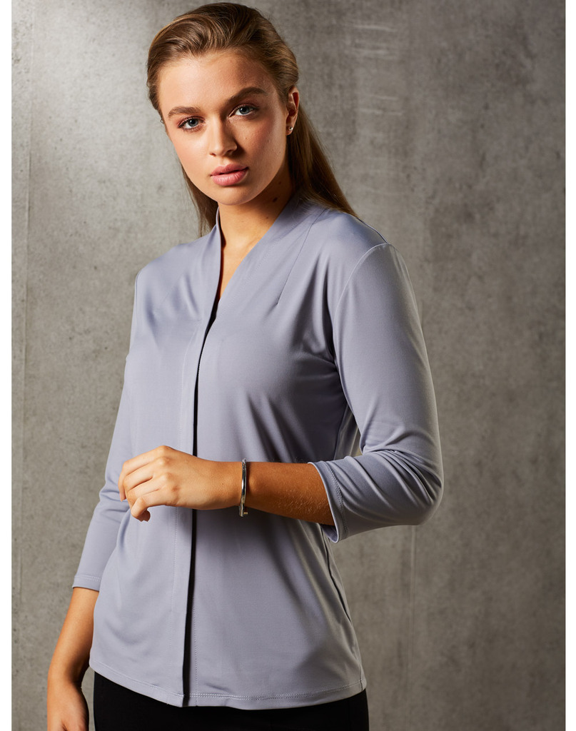 Ladies’ Mid Sleeve Shawline Knit Top