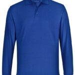 Adults’ 240gsm Poly/Cotton Pique L/S Polo